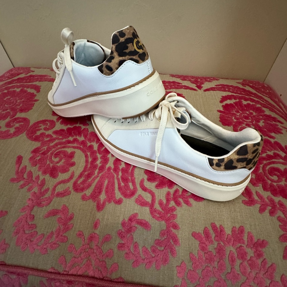 Cole Hahn Grand Series Leopard Print Sneakers